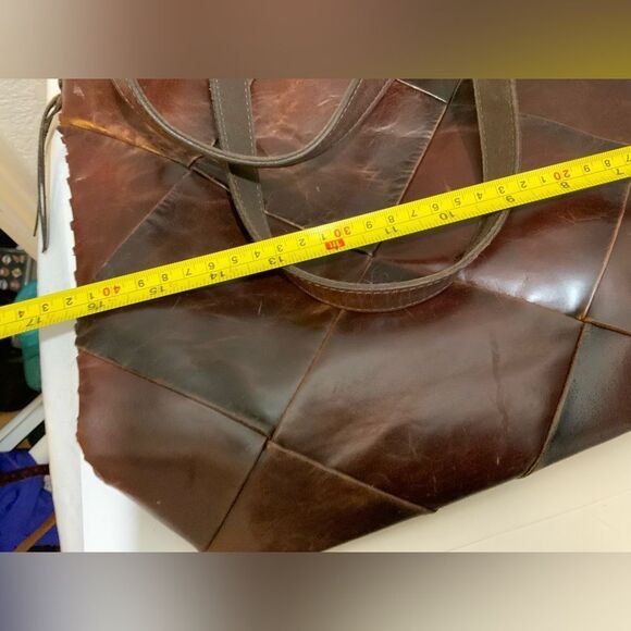 Vintage Rolfs Genuine Leather Shoulder Handbag Burgundy - Picture 11 of 15